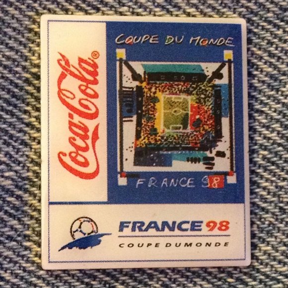 Lot of 7 World Cup Soccer ~ Football Pins ~ 1998 ~ Stadium Cities ~ Coca Cola - Picture 4 of 8